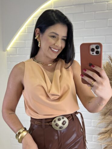 Blusa Degagê Regata Acetinada - 17071